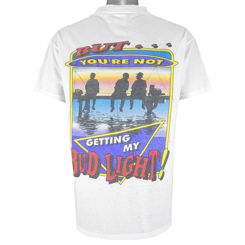 Vintage (Delta) - Bud Light, I Love You Man single Stitch T-Shirt 1996 Large Vintage Retro