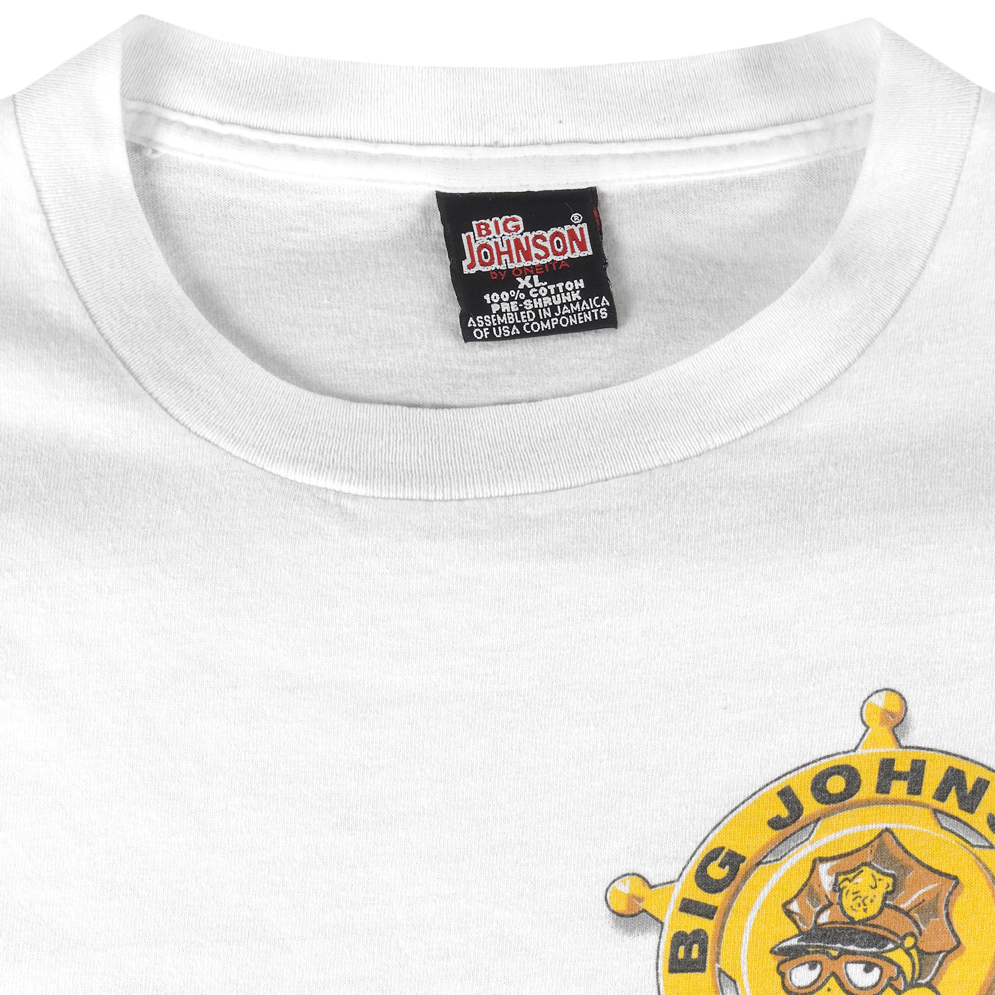 Vintage - Big Johnson Police Dept Florida T-Shirt 1990s X