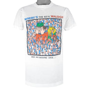 Vintage - Where's The Real Waido Single Stitch T-Shirt 1990s Large Vintage Retro