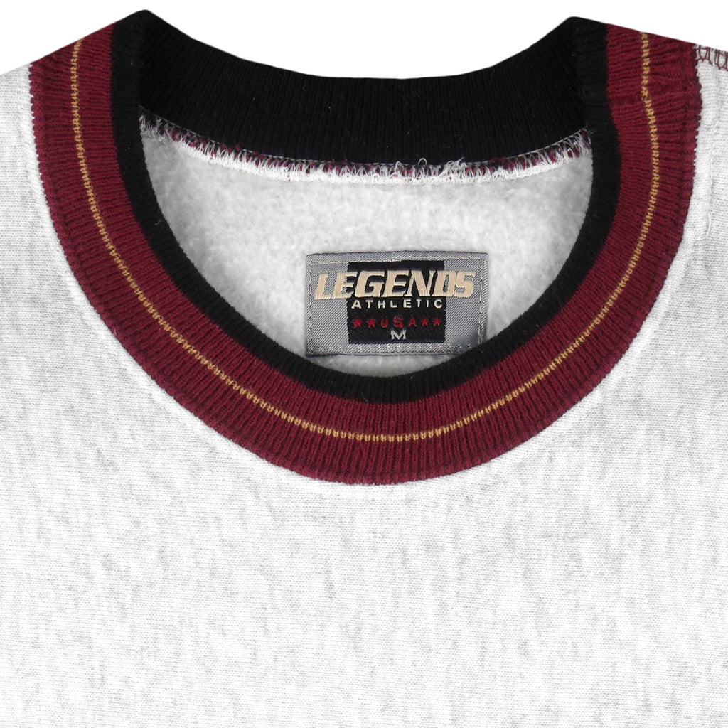 NFL (Legends) - San Francisco 49ers Embroidered Crew Neck Sweatshirt 1990s Medium