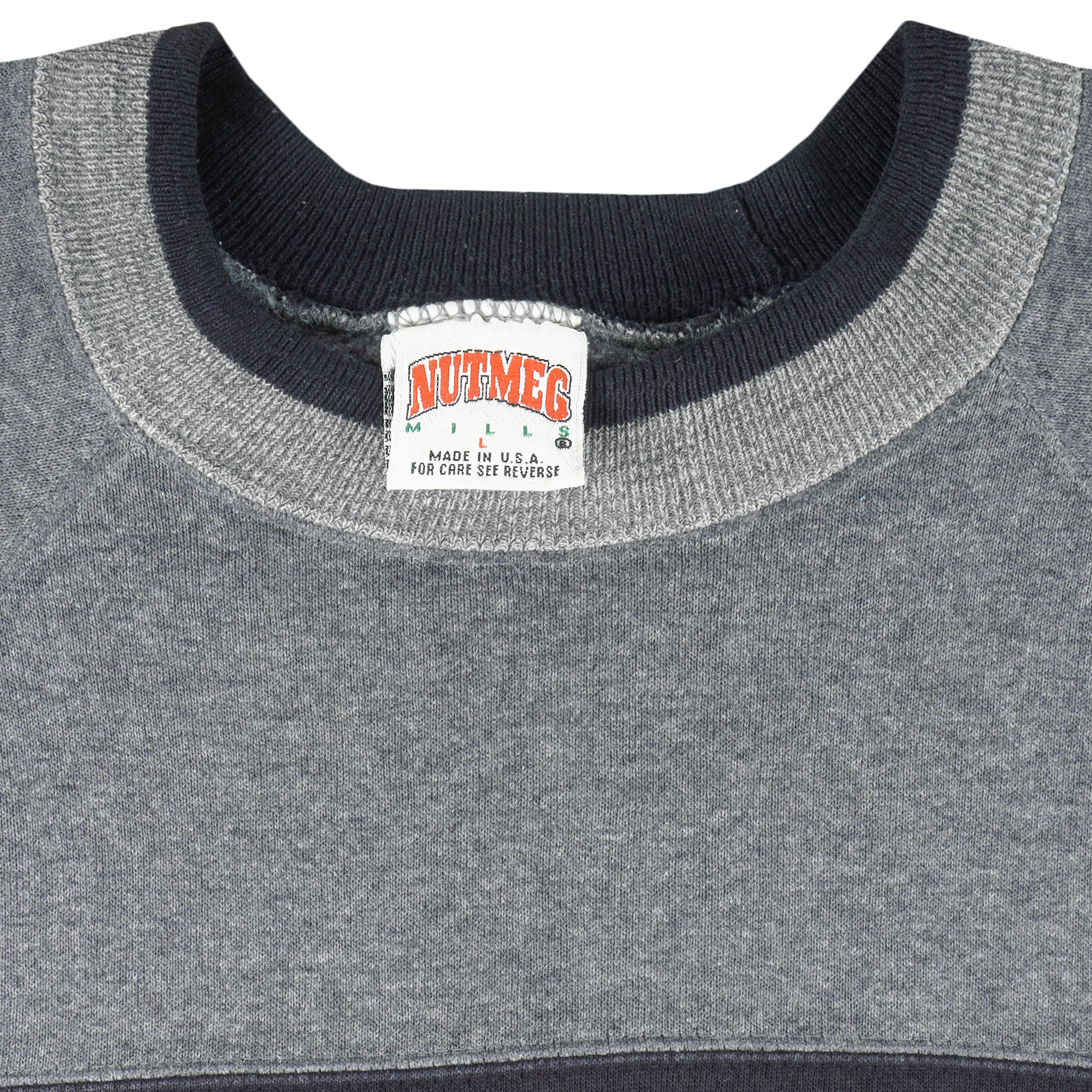 NFL (Nutmeg) - New Orleans Saints Embroidered Crew Neck Sweatshirt 1990s Large Vintage Retro Football