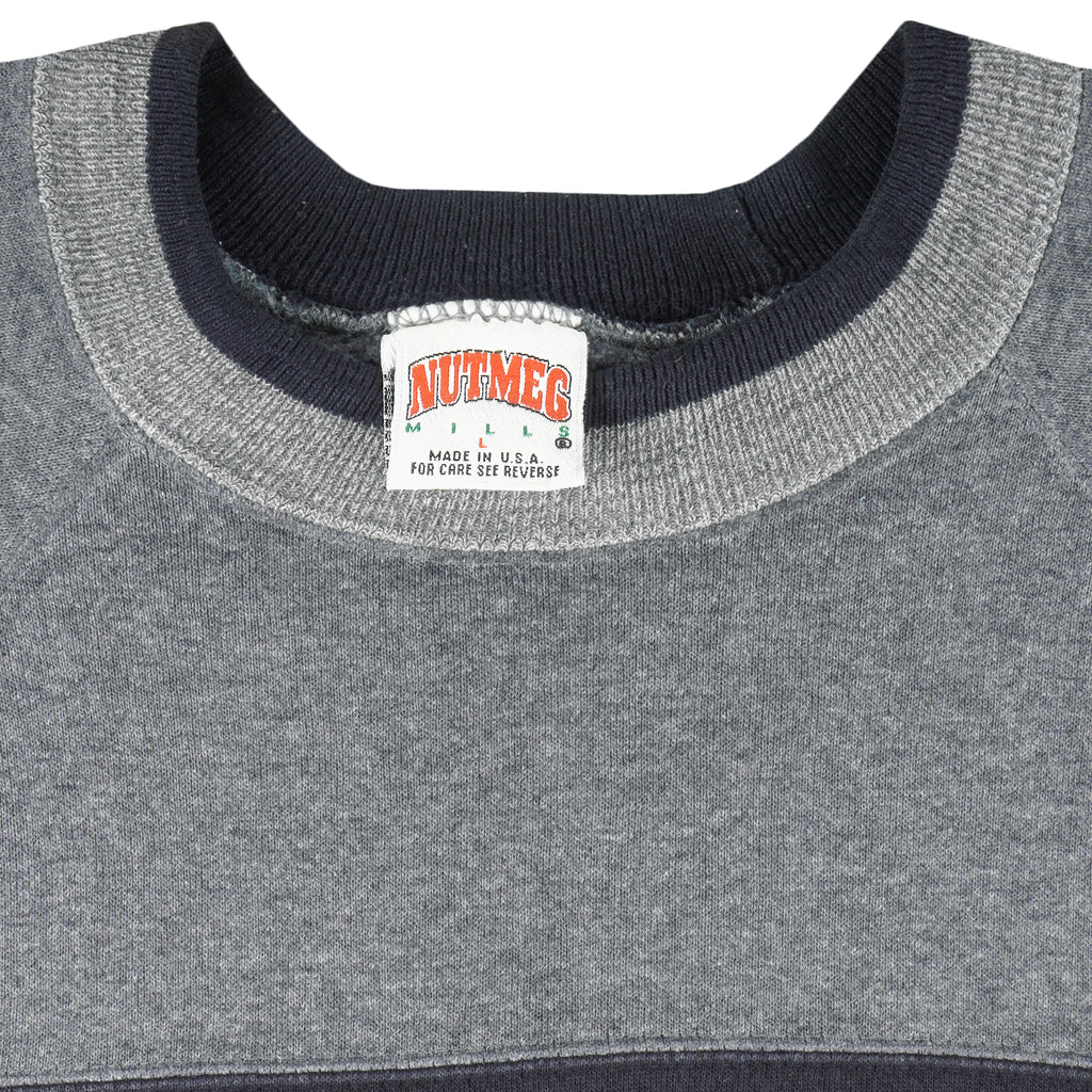 NFL (Nutmeg) - New Orleans Saints Embroidered Crew Neck Sweatshirt 1990s Large Vintage Retro Football