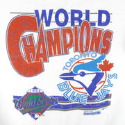 MLB - Toronto Blue Jays World Champions Crew Neck Sweatshirt 1992 Medium Vintage Retro Baseball