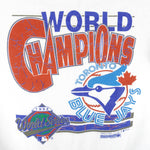 MLB - Toronto Blue Jays World Champions Crew Neck Sweatshirt 1992 Medium Vintage Retro Baseball