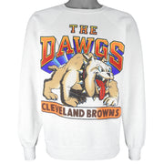 Champion - Cleveland Browns The Dawgs Crew Neck Sweatshirt 1990s Large Vintage Retro Football