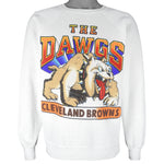 Champion - Cleveland Browns The Dawgs Crew Neck Sweatshirt 1990s Large