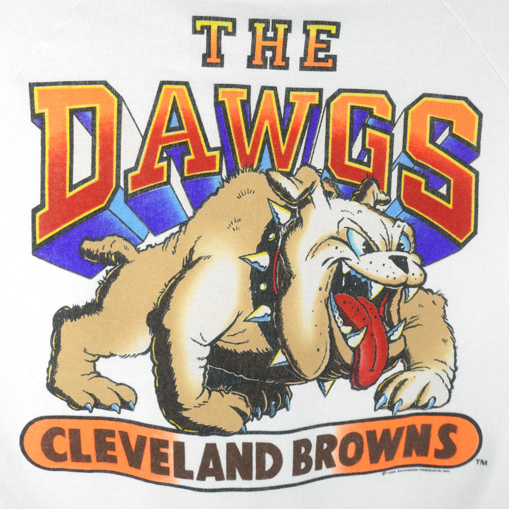 Champion - Cleveland Browns The Dawgs Crew Neck Sweatshirt 1990s Large Vintage Retro Football