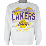 NBA (Lee) - Los Angeles Lakers Crew Neck Sweatshirt 1990s Medium Vintage Retro Basketball