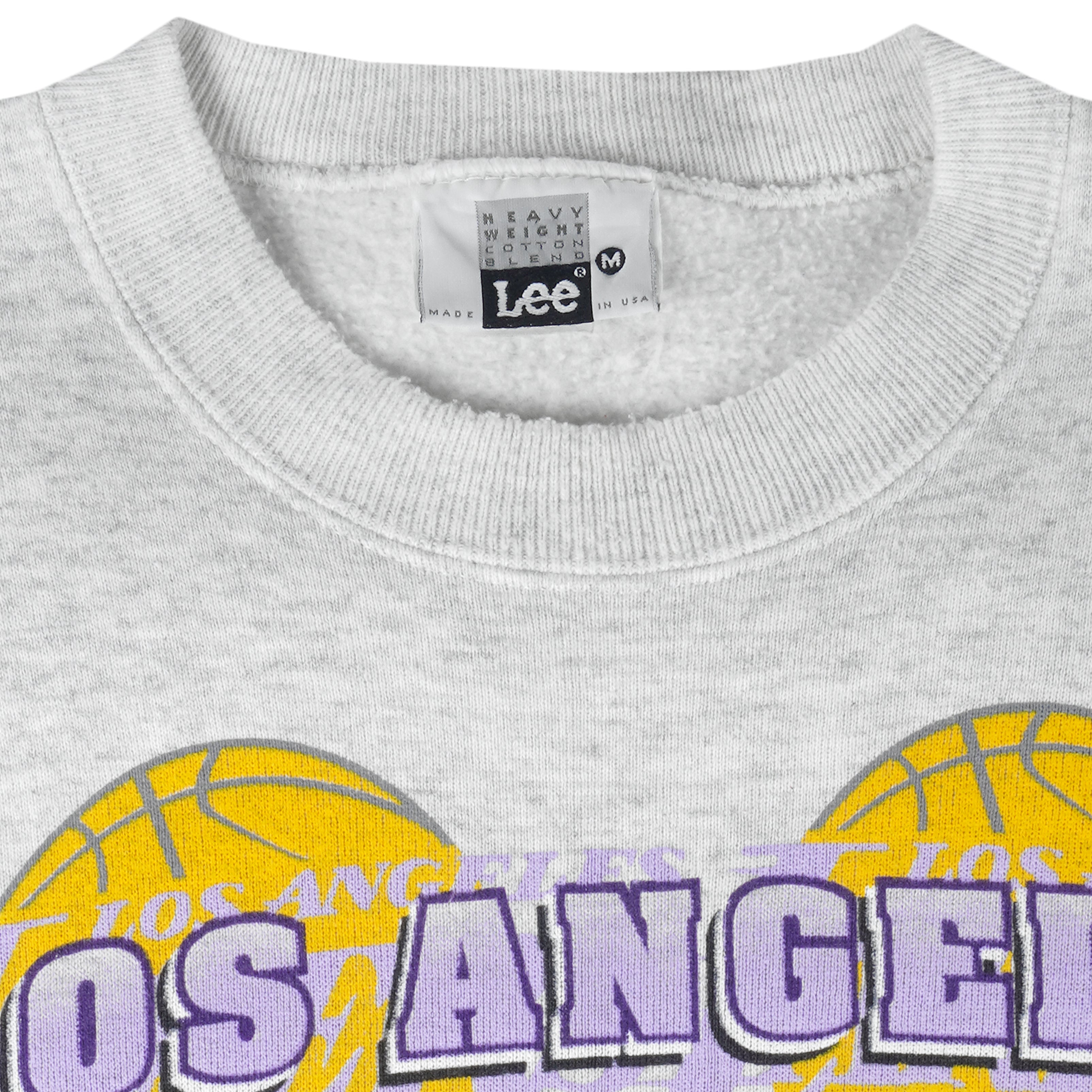 NBA (Lee) - Los Angeles Lakers Crew Neck Sweatshirt 1990s Medium Vintage Retro Basketball