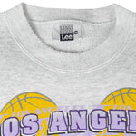 NBA (Lee) - Los Angeles Lakers Crew Neck Sweatshirt 1990s Medium Vintage Retro Basketball
