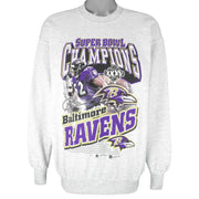 NFL (Players Inc) - Baltimore Ravens Crew Neck Sweatshirt 2001 Large Vintage Retro Football