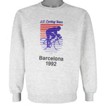 Vintage - U.S. Cycling Team Barcelona Crew Neck Sweatshirt 1992 Medium Vintage Retro