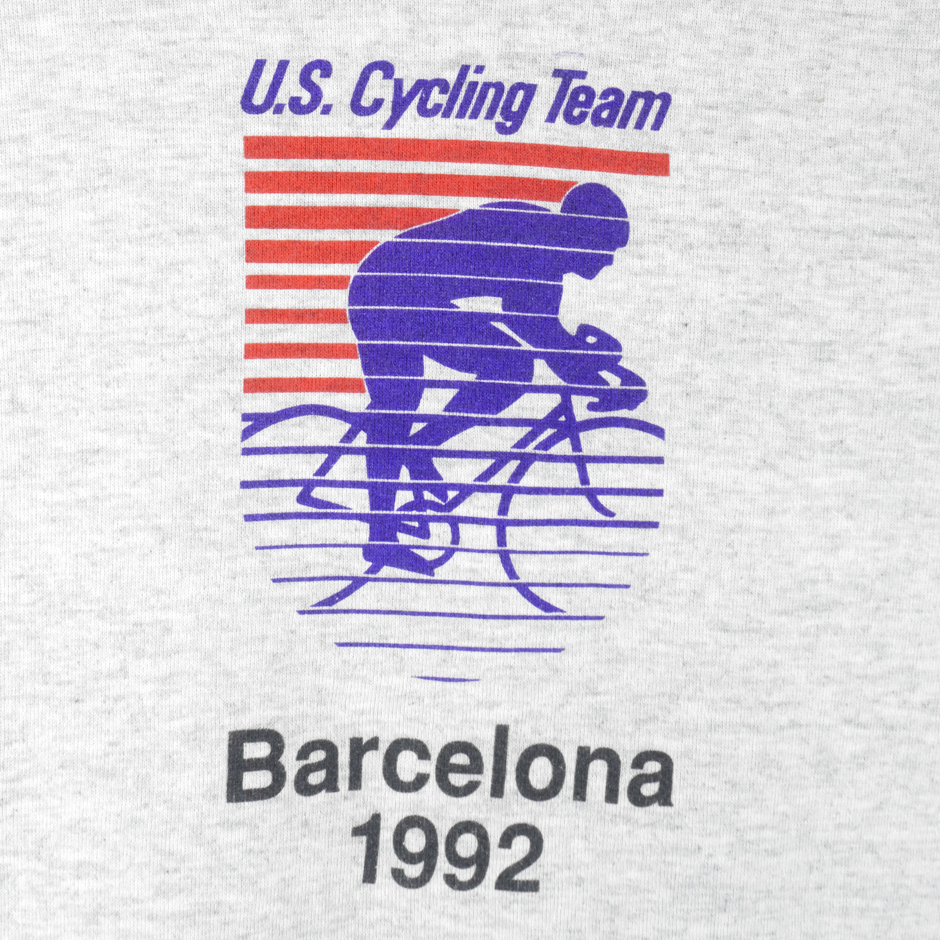 Vintage - U.S. Cycling Team Barcelona Crew Neck Sweatshirt 1992 Medium Vintage Retro