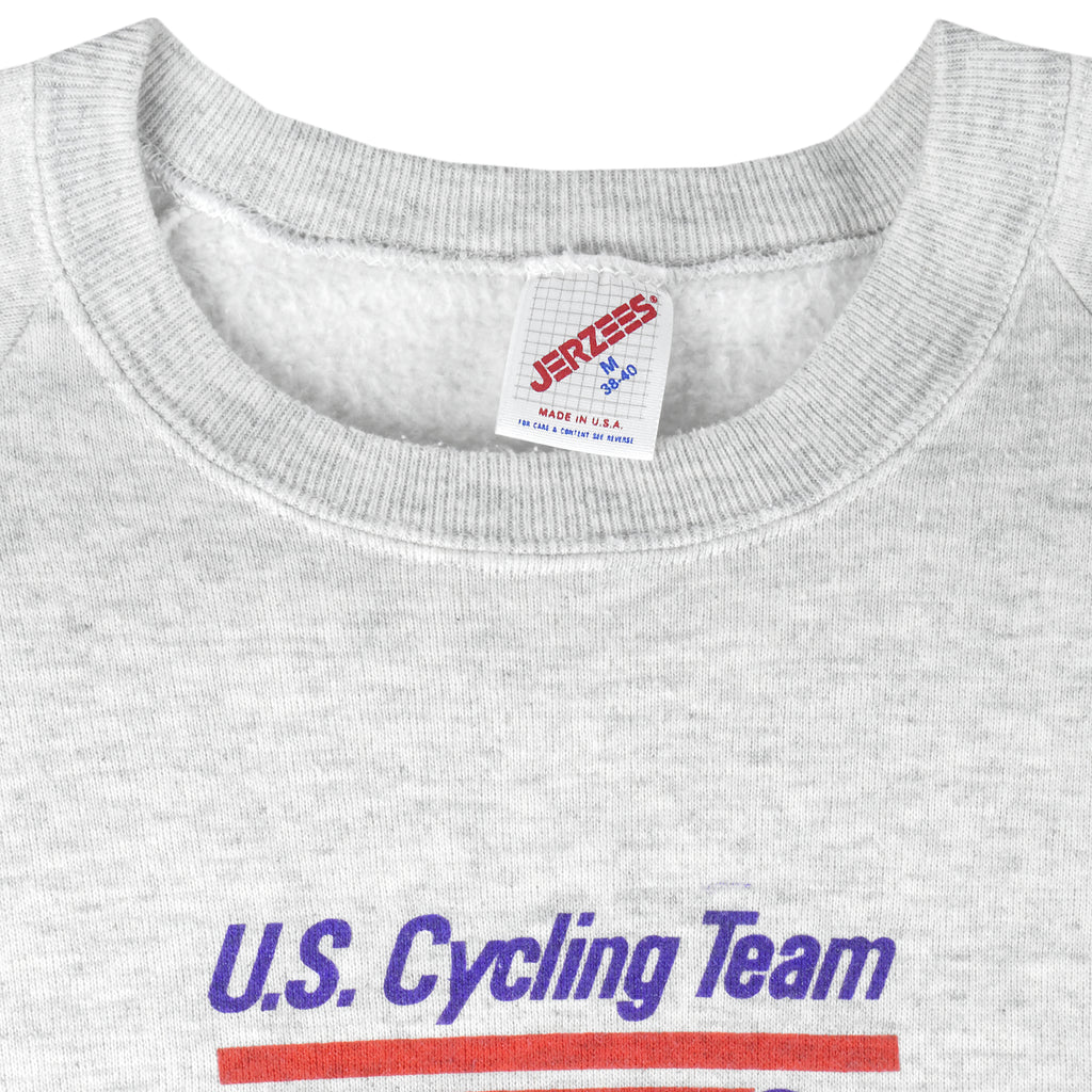 Vintage - U.S. Cycling Team Barcelona Crew Neck Sweatshirt 1992 Medium Vintage Retro