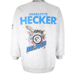 NHL (ECHL) - Charlotte Checkers Crew Neck Sweatshirt 1990s XX-Large Vintage Retro Hockey