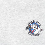 NHL (ECHL) - Charlotte Checkers Crew Neck Sweatshirt 1990s XX-Large Vintage Retro Hockey