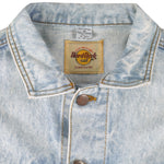Vintage - Hard Rock Cafe Atlanta Embroidered Denim Jacket 1990s Medium Vintage Retro