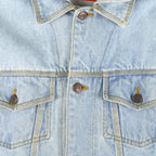 Disney - Mickey Mouse Embroidered Denim Hooded Jacket 1990s X-Large Vintage Retro