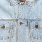 Disney - Mickey Mouse Embroidered Denim Hooded Jacket 1990s X-Large Vintage Retro