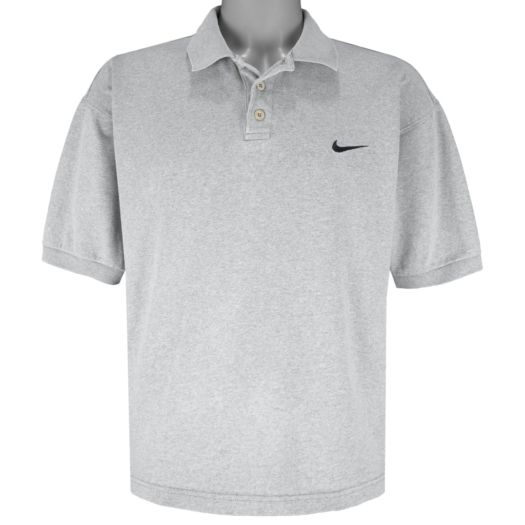 Nike - Grey Classic Grey Tag T-Shirt 1990s X-Large Vintage Retro