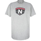 Nike - Grey Classic Since 1971 Single Stitch T-Shirt 1990s Large Vintage Retro