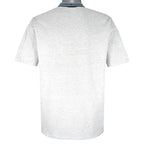 NHL (Logo Athletic) - Grey San Jose Sharks Single Stitch T-Shirt 1990s Large Vintage Retro Hockey