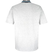 NHL (Logo Athletic) - Grey San Jose Sharks Single Stitch T-Shirt 1990s Large Vintage Retro Hockey