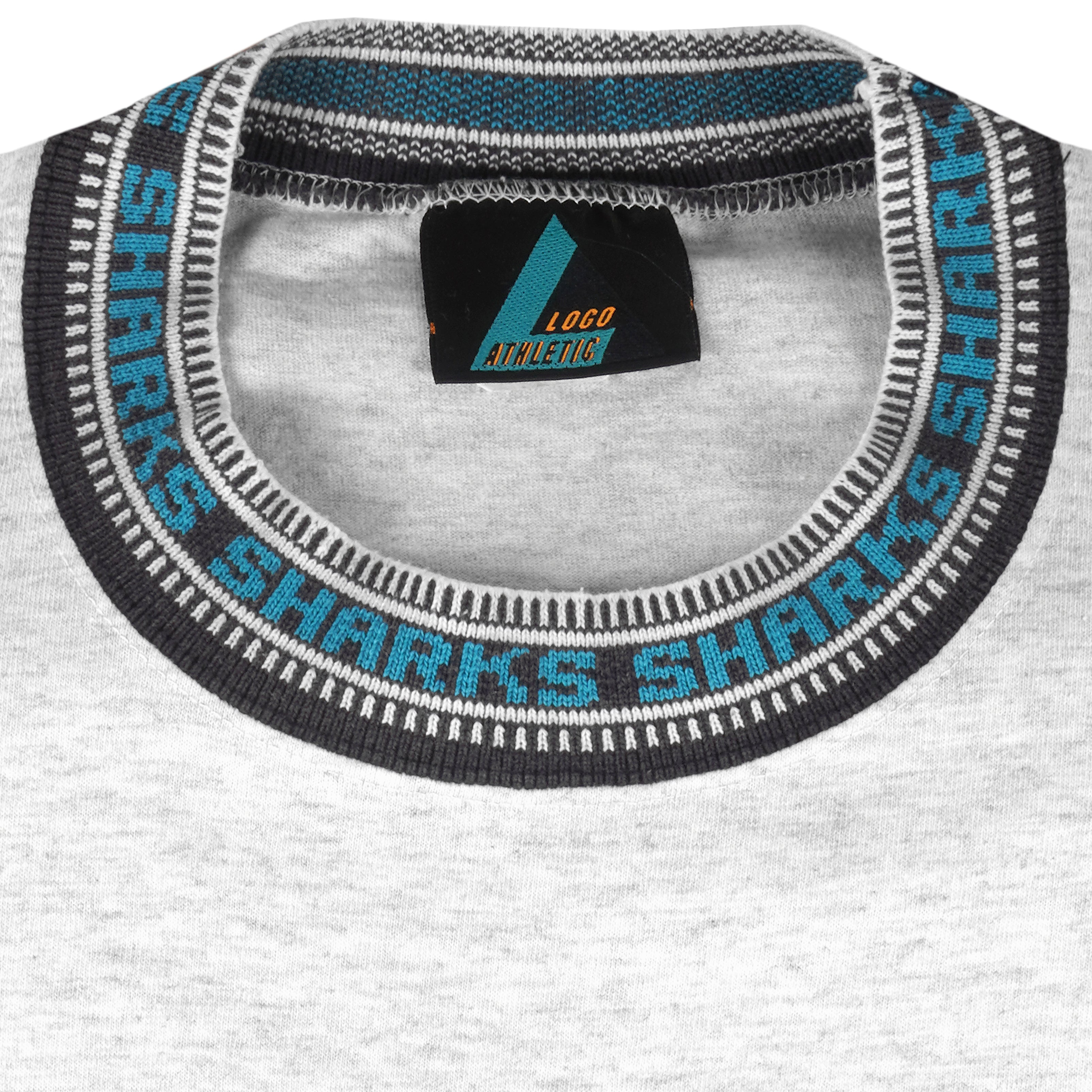 CustomCat San Jose Sharks Vintage NHL T-Shirt Sport Grey / L