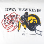 NCAA  - Iowa Hawkeyes Helmet Rose Bowl T-Shirt 1982 Medium Vintage Retro Football College