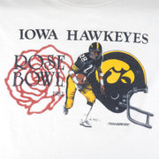 NCAA  - Iowa Hawkeyes Helmet Rose Bowl T-Shirt 1982 Medium Vintage Retro Football College