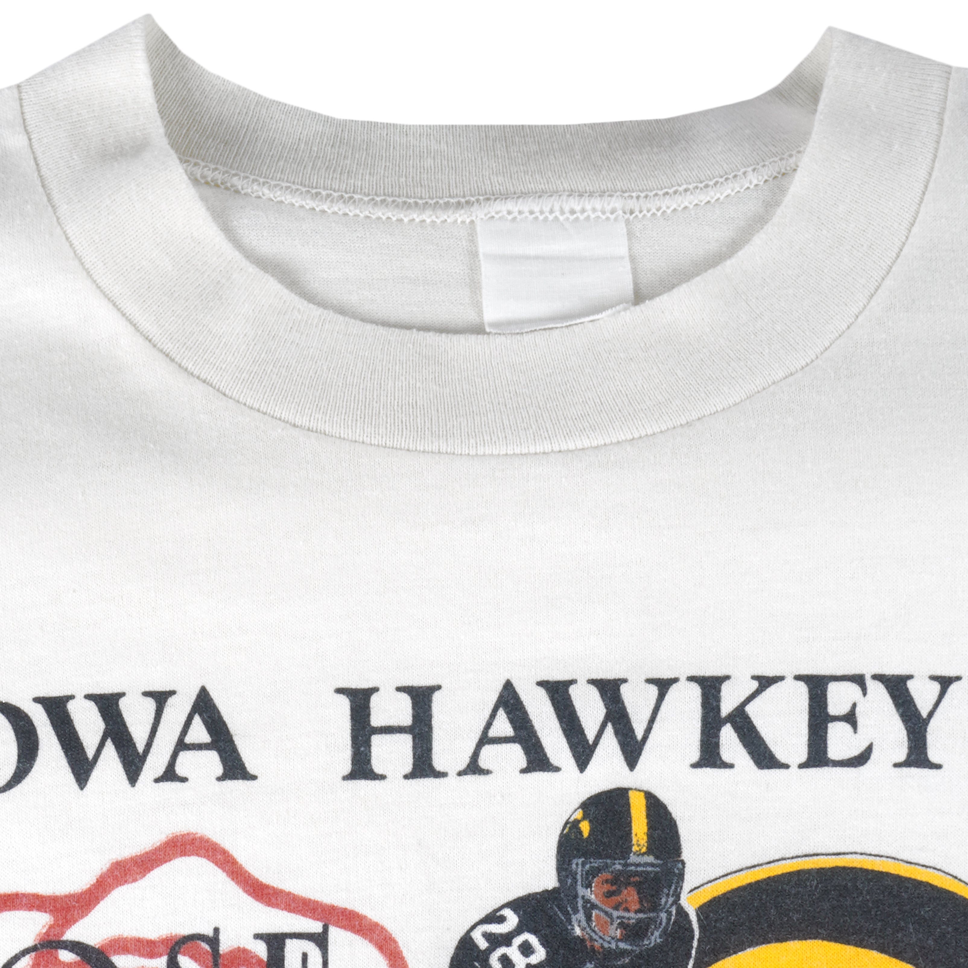 NCAA  - Iowa Hawkeyes Helmet Rose Bowl T-Shirt 1982 Medium Vintage Retro Football College