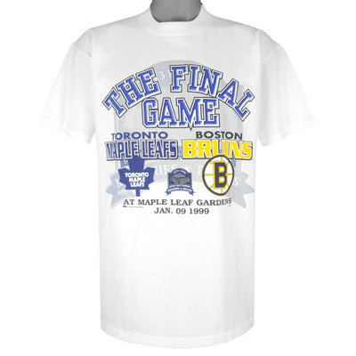 NHL (Bulletin Athletic) - Toronto Maple Leafs VS Boston Bruins The Final Game T-Shirt 1999 Large