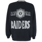 NFL - Oakland Raiders Big Logo Crew Neck Sweatshirt 1992 Large Vintage Retro Football