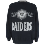 NFL - Oakland Raiders Big Logo Crew Neck Sweatshirt 1992 Large Vintage Retro Football