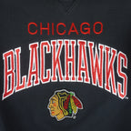NHL (Logo Athletics) - Chicago Blackhawks Crew Neck Sweatshirt 1990s Medium Vintage Retro Hockey