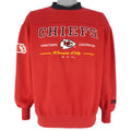 NFL (Lee) - Kansas City Chiefs Embroidered Crew Neck Sweatshirt 1990s Large
