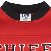 NFL (Lee) - Kansas City Chiefs Embroidered Crew Neck Sweatshirt 1990s Large
