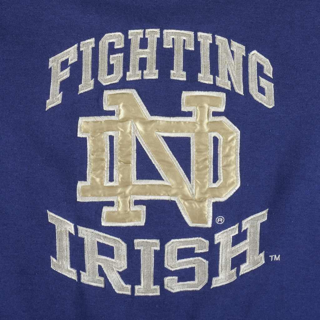 Starter - Notre Dame Fighting Irish Crew Neck Sweatshirt 1990s XX-Large Vintage Retro College