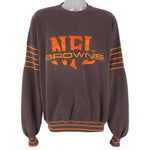 NFL (Nutmeg) - Cleveland Browns Crew Neck Sweatshirt 1990s X-Large