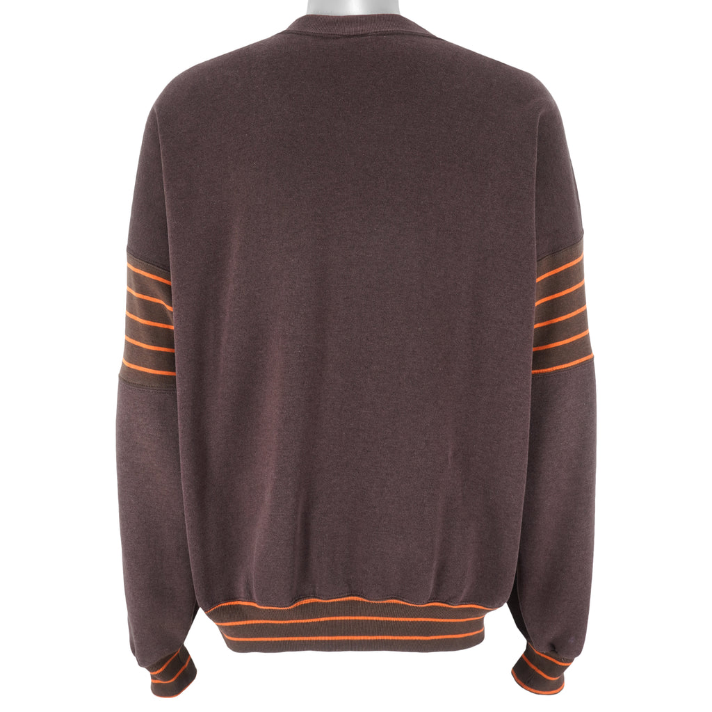 NFL (Nutmeg) - Cleveland Browns Crew Neck Sweatshirt 1990s X-Large Vintage Retro Football