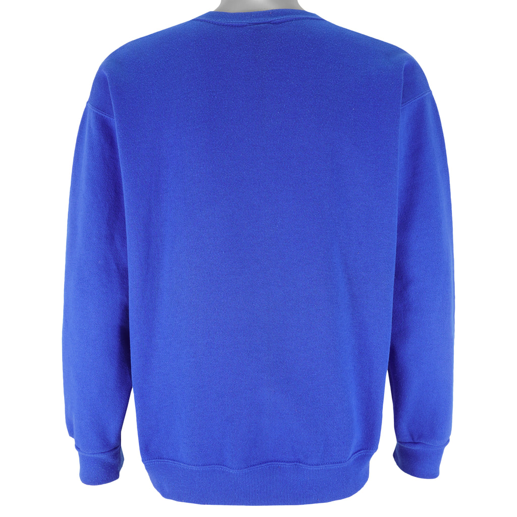 NFL (Trench) - Buffalo Bills AFC Champs Crew Neck Sweatshirt 1990 Large Vintage Retro Football 