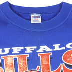 NFL (Trench) - Buffalo Bills AFC Champs Crew Neck Sweatshirt 1990 Large Vintage Retro Football 