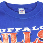 NFL (Trench) - Buffalo Bills AFC Champs Crew Neck Sweatshirt 1990 Large Vintage Retro Football 
