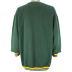 NFL (Logo 7) - Green Bay Packers Embroidered Crew Neck Sweatshirt 1990s X-Large Vintage Retro Football