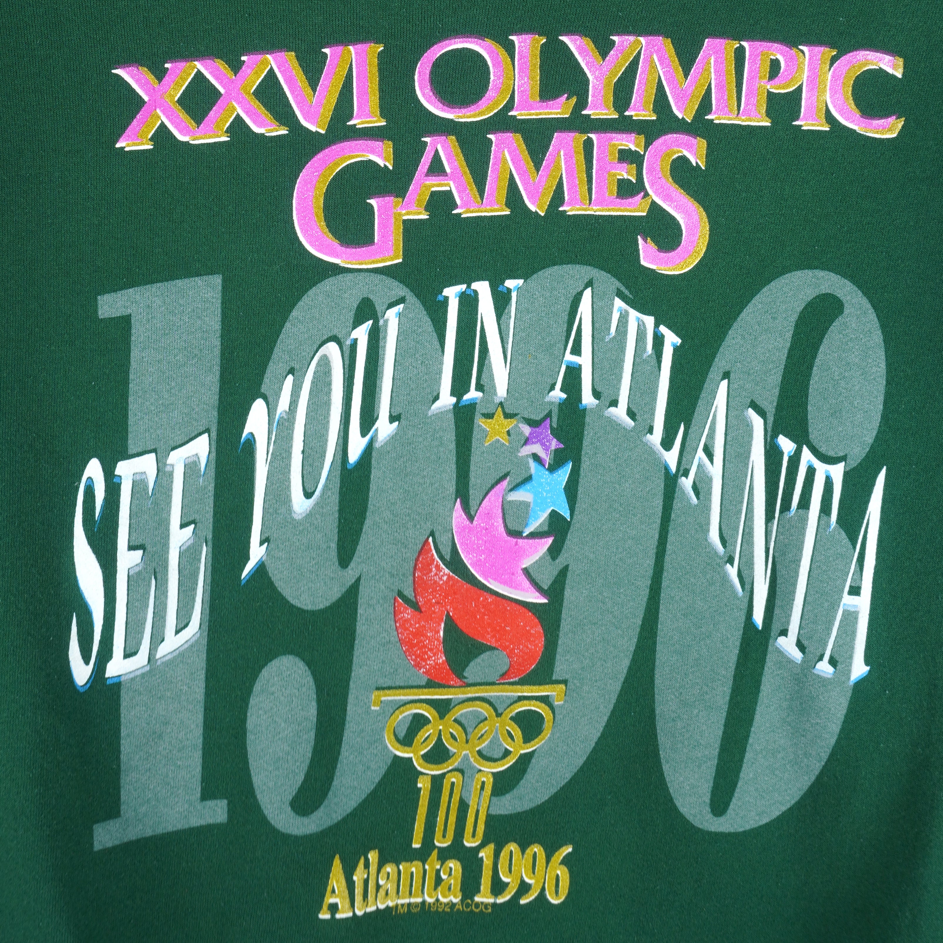 Vintage (Hanes) - Atlanta Olympic See You In at Lanta Sweatshirt 1992 Large Vintage Retro
