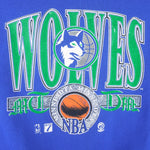 NBA (Logo 7) - Minnesota Timberwolves Crew Neck Sweatshirt 1990s X-Large Vintage Retro Basketball