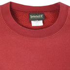 Timberland - Red Wind Water Earth and Sky Crew Neck Sweatshirt 1990s Medium Vintage Retro