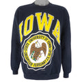 NCAA (Hero) - University of Iowa Crew Neck Sweatshirt 1990 X-Large Vintage Retro Football College
