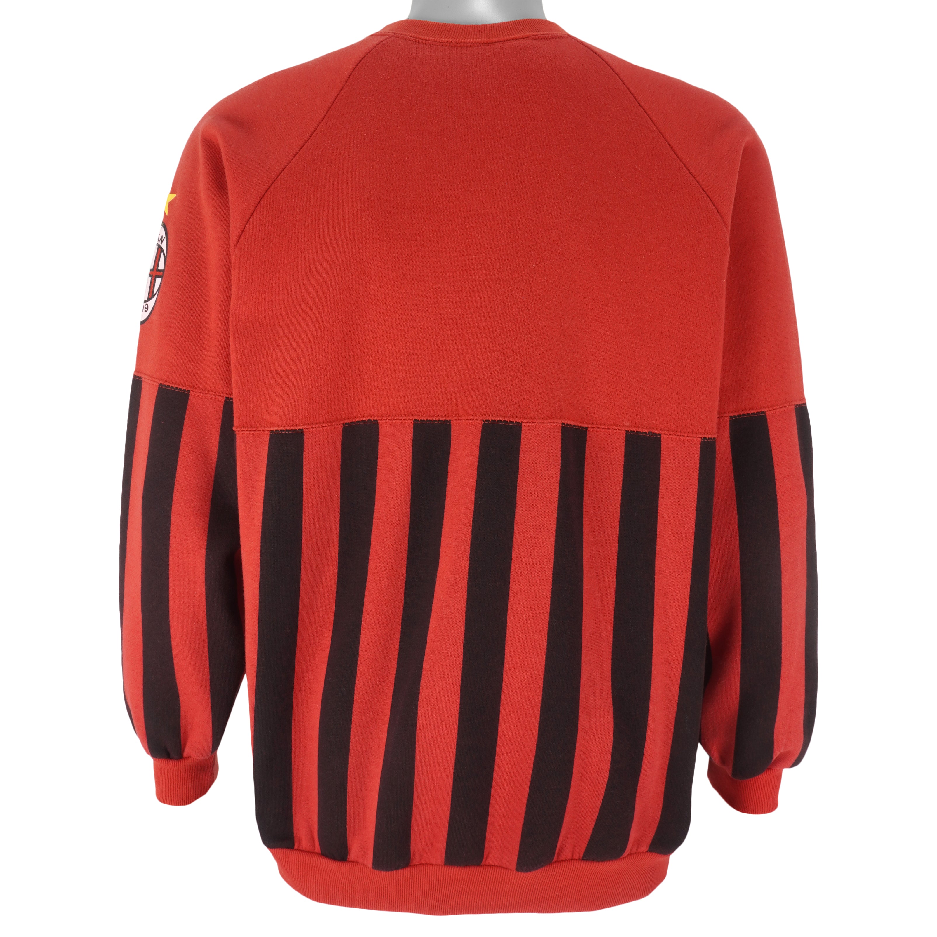 Vintage  - Milan A C Big Logo Crew Neck Sweatshirt 1990s Large Vintage Retro Football