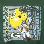 NFL (Brittania) - Green Bay Packers Big Logo Crew Neck Sweatshirt 1990s X-Large Vintage Retro Football